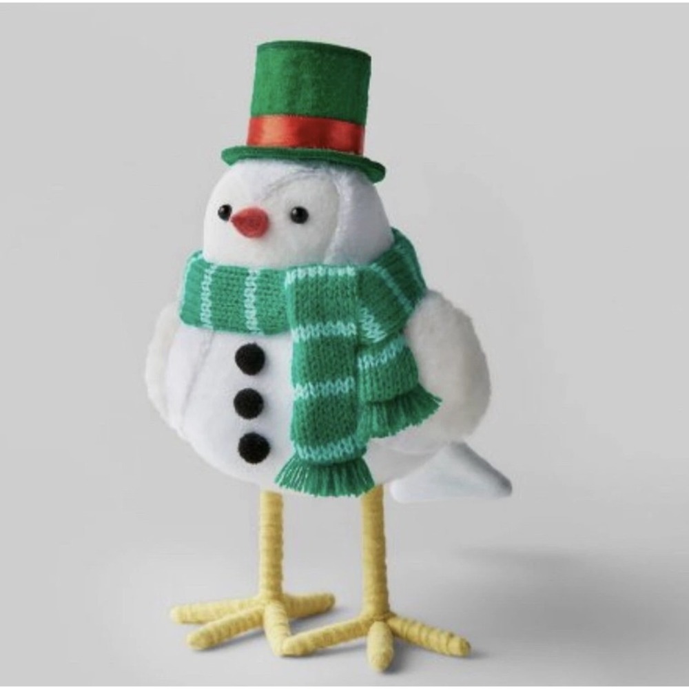 Target Wondershop Bird ~ FREEZY ~ Winter Christmas 2022 ~ Snowman Green Top Hat